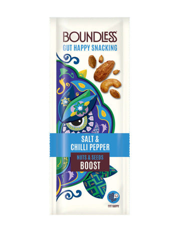 Boundless Salt & Chilli Nuts & Seeds 25g (Pack of 16)