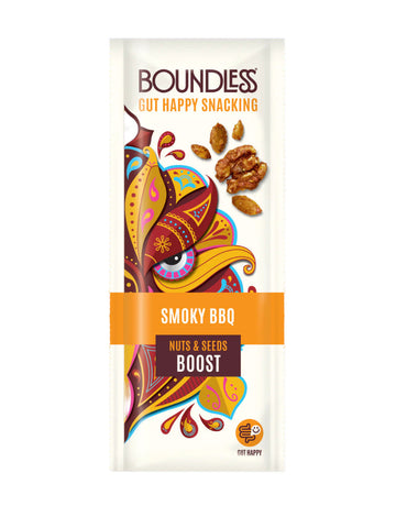 Boundless Smoky BBQ Nuts & Seeds 25g (Pack of 16)