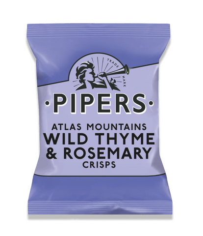 Pipers Crisps Wild Thyme & Rosemary 40g (Pack of 24)