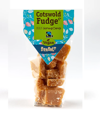 Cotswold Fudge Co Vegan Seasalt Fudge 150g (Pack of 12)