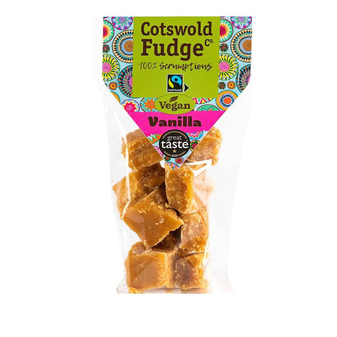 Cotswold Fudge Co Vegan Vanilla Fudge 150g (Pack of 12)