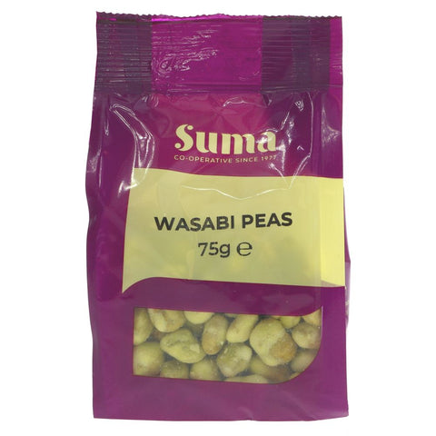 Suma Prepacks Wasabi Peas - Spicy 75g (Pack of 6)