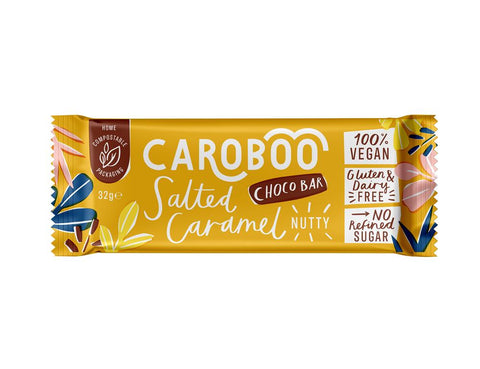Caroboo Salted Caramel Nutty Bar 32g (Pack of 20)