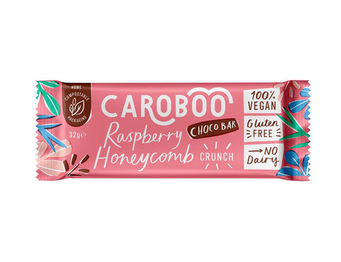 Caroboo Raspberry & Honeycomb Crunch 32g (Pack of 20)