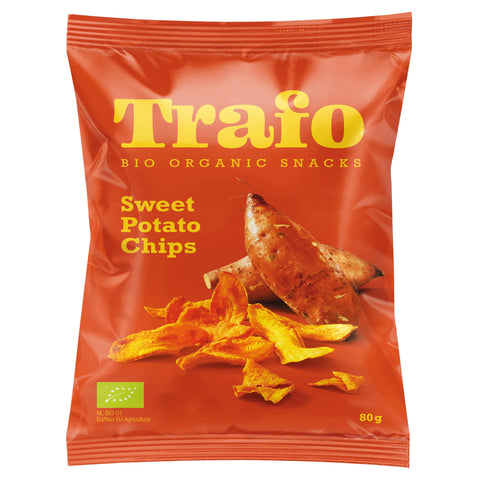Trafo Sweet Potato Chips Organic 80g (Pack of 6)