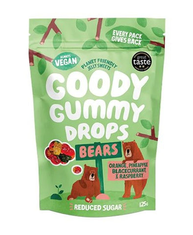 Goody Gummy Drops Bears 125g (Pack of 8)