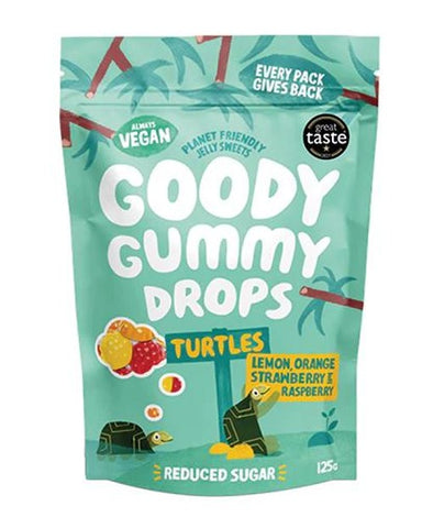 Goody Gummy Drops Turtles 125g (Pack of 8)
