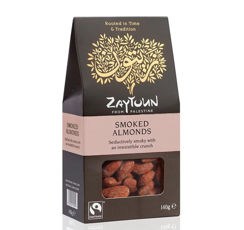 Zaytoun Fairtrade Smoked Almonds 140g (Pack of 6)
