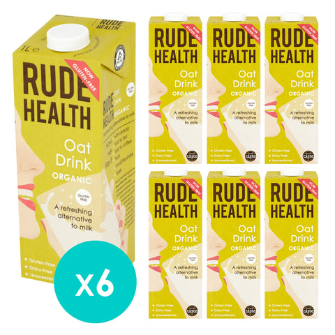 Rude Health Organic Oat Drink 1ltr (Pack of 6)