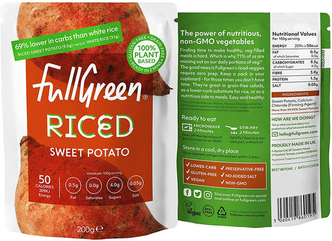 Fullgreen Vegi Rice Riced Sweet Potato 200g (Pack of 6)