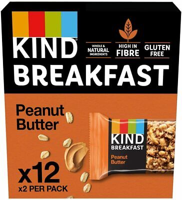 Kind Bars Breakfast Peanut Butter Bars 50g (Pack of 12)